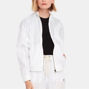 CHAMPION C Concept Full Zip Track Jacker In White Size XS